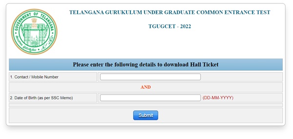 TGUGCET Hall Ticket 2022 (Released) – Download Exam Date, Admit Card