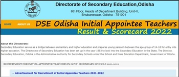 DSE Odisha IAT, TGT Result 2022 announced
