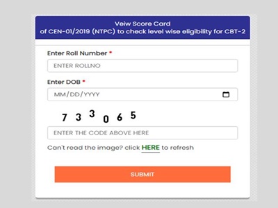NTPC CBT 1 Scorecard 2022, CBT Exam City Slip Released