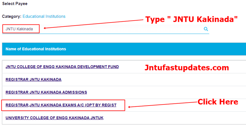 JNTUK Procedure To Apply For Revaluation Recounting through online