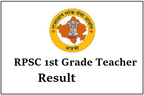 RPSC 1st Grade Teacher Result 2023, School Lecturer Merit List, Cutoff Marks